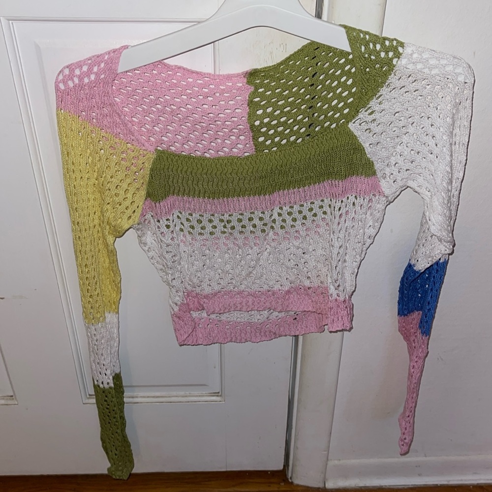 Color block sweater